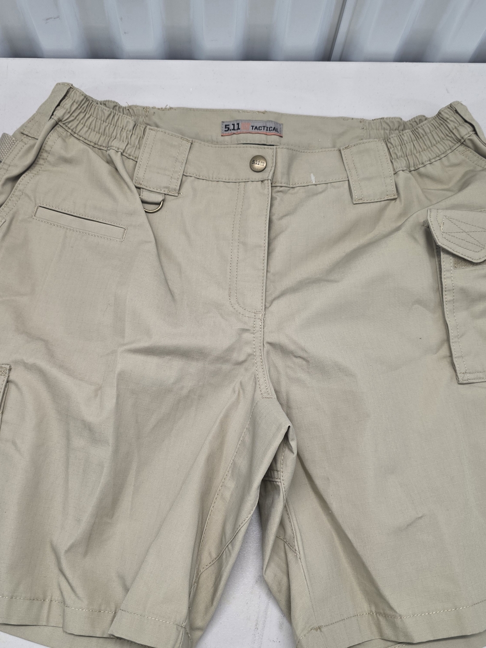5.11 Tactical Cargo Beige Shorts Women's Size 16 Inseam 9